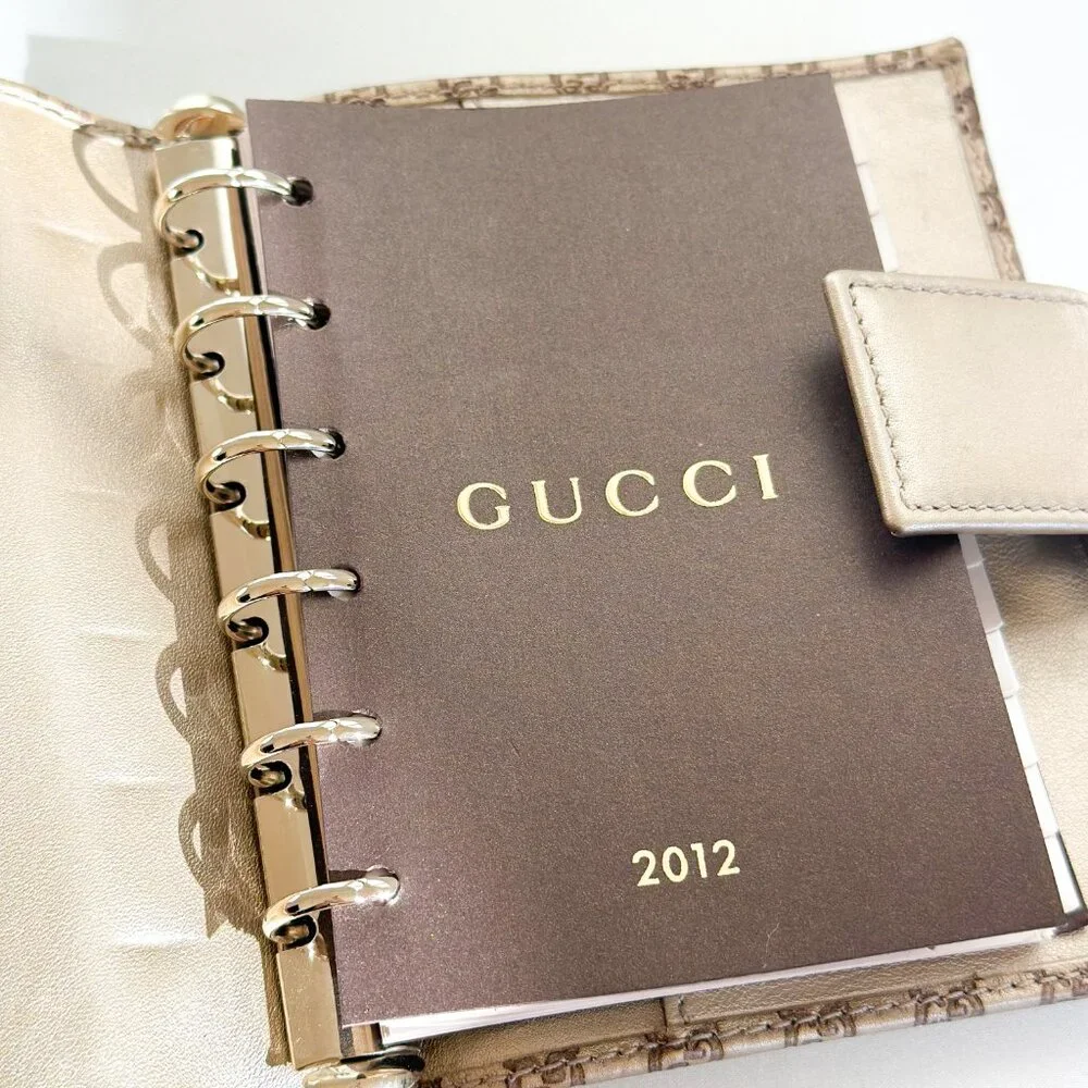 Gucci Bronze Agenda Small PM Size - Picture 9 of 13